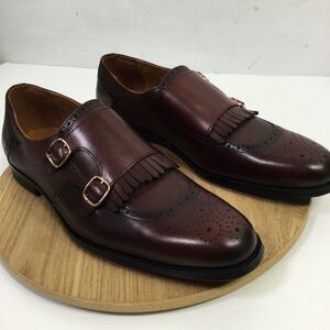 Vintage Foundry Co. Men's Bolton Monk Strap Shoes Leather Upper Brown Size 12